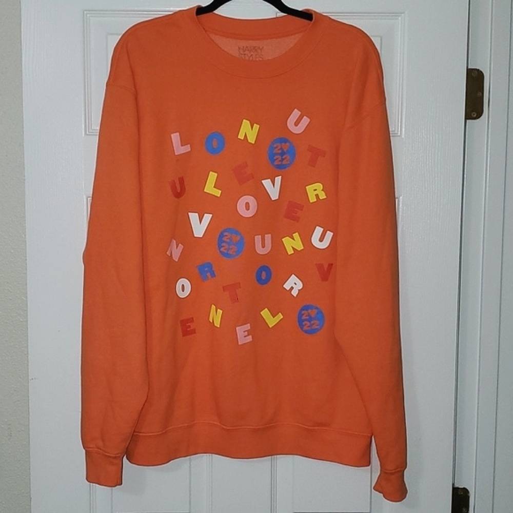Harry Styles Love On Tour Alphabet Soup Crewneck Sweatshirt Size 2XL